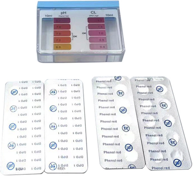 Тестер для басейну AquaDoctor Box Cl/pH таблетковий, для pH та вільного хлору, 20 тестів - зображення 2