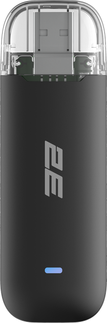 Мобільний маршрутизатор 2E PowerLink MiFi-1 (2026) LTE, Wi-Fi4, 1xUSB, 1xCRC9 Чорно-прозорий (794300868933) - зображення 4