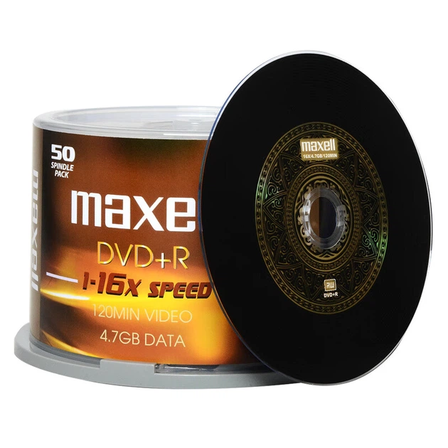 DVD+R диски Maxell, записываемые диски, чистые диски, скорость 16x, емкость 4,7 ГБ, серия «Офис», желто-черные полосы, 50 штук в упаковке. - Фото 4 DVD+R диски Maxell, записываемые диски, чистые диски, скорость 16x, емкость 4,7 ГБ, серия «Офис», желто-черные полосы, 50 штук в упаковке. - изображение 4