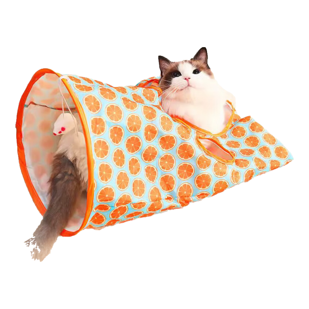 Игрушка для кошек Huanchongwang, кошачий туннель, мешок с радужными алмазными отверстиями, лабиринт, развлекательное устройство, средство от скуки, для кошек и котят - Фото 4 Игрушка для кошек Huanchongwang, кошачий туннель, мешок с радужными алмазными отверстиями, лабиринт, развлекательное устройство, средство от скуки, для кошек и котят - изображение 4