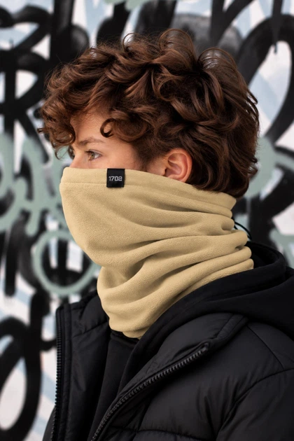 Дитячий Флісовий Баф Для Хлопчика Without Frost Beige - Фото 2 Дитячий Флісовий Баф Для Хлопчика Without Frost Beige - изображение 2