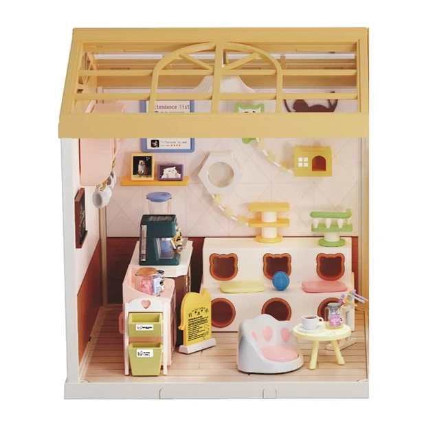 Конструктор-румбокс Mini House Интерьер Котокафе (8007) - изображение 3