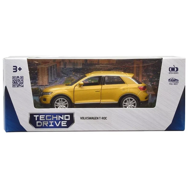 Автомодель TechnoDrive Volkswagen T-ROC 2017 золотий (250345U) - зображення 9