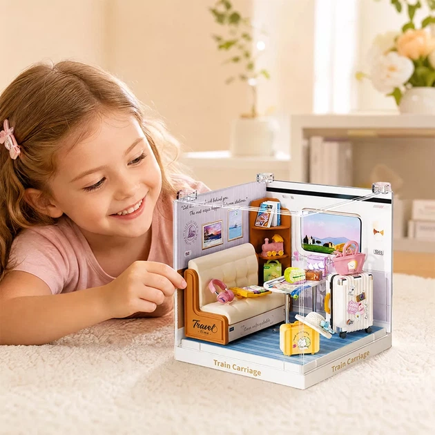 Конструктор-румбокс Mini House Интерьер Мини-купе поезда (8036) - изображение 6