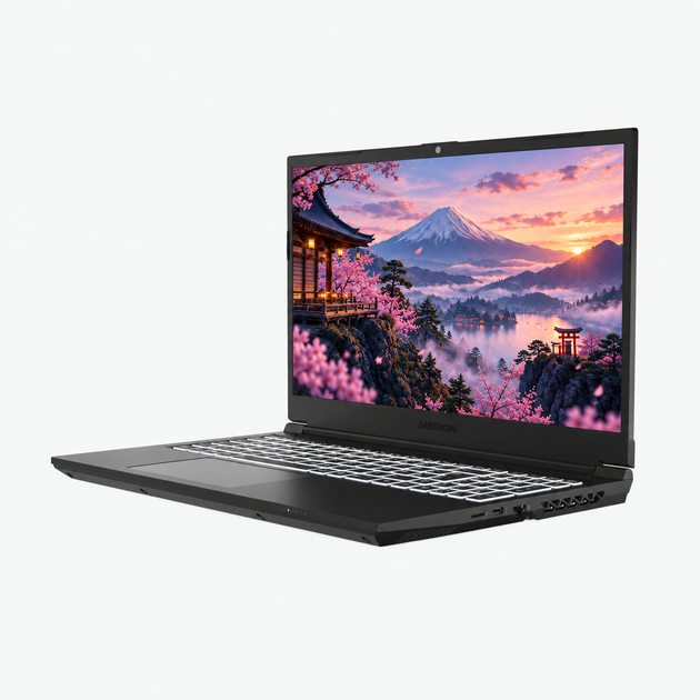 Ігровий ноутбук 15,6" Medion (Lenovo Group) Erazer Deputy P30 | IPS (1920x1080) FullHD | 144 Гц | Intel Core i7-12700H | RAM 16 ГБ | SSD NVME 512 ГБ | Nvidia GeForce RTX 3060, 6 ГБ | Підсвітка клавіатури | Win11 (5439) - Уцінка - зображення 3