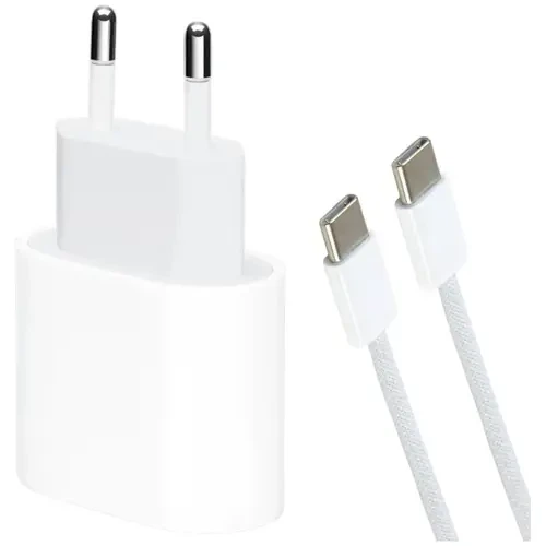 Мережевий зарядний пристрій Apple 35W Type-C iPhone 17 Pro Max, Кабель PD Type-C to Type-C, Білий - Фото 1 Мережевий зарядний пристрій Apple 35W Type-C iPhone 17 Pro Max, Кабель PD Type-C to Type-C, Білий - зображення 1
