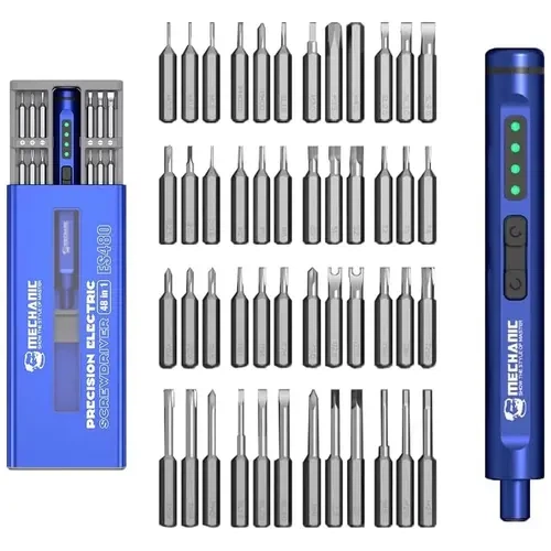 Електрична викрутка Mechanic ES480 (викрутка: 48 насадок, 500mAh) - Фото 1 Електрична викрутка Mechanic ES480 (викрутка: 48 насадок, 500mAh) - зображення 1