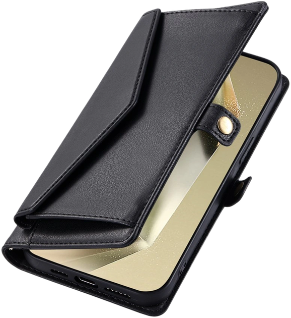 Чохол-книжка Leather Wallet Case для Samsung Galaxy A56 5G Black (5907769395444) - зображення 2