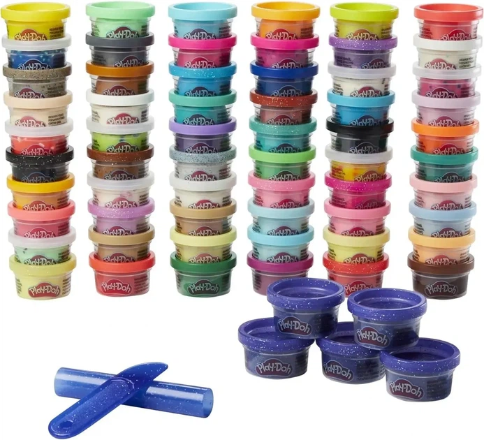 Набор пластилина Play-Doh Hasbro 65 баночек (F1528) — Большой комплект для лепки - изображение 4