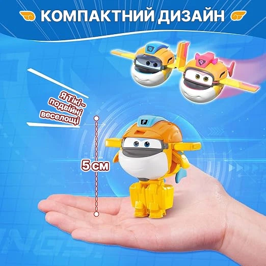 Ігрова фігурка-трансформер Super Wings Transform-a-Bots Такі (Taki) 5 см (YW780058) - изображение 8