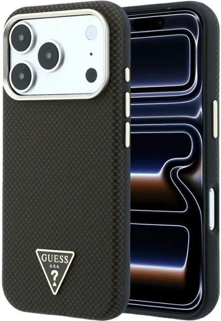 Чохол для смартфона Guess Kevlar Triangle Logo MagSafe для Apple iPhone 18 Pro / Apple iPhone 17 Pro Brown (3666339653583) - Фото 1 Чохол для смартфона Guess Kevlar Triangle Logo MagSafe для Apple iPhone 18 Pro / Apple iPhone 17 Pro Brown (3666339653583) - зображення 1