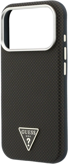 Чохол для смартфона Guess Kevlar Triangle Logo MagSafe для Apple iPhone 18 Pro Max / Apple iPhone 17 Pro Max Brown (3666339653590) - зображення 5
