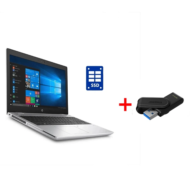 Ноутбук Б-класс HP ProBook 650 G4 / 15.6" (1920x1080) IPS / Intel Core i3-8130U (2 (4) ядра по 2.2 - 3.4 GHz) / 8 GB DDR4 / 256 GB SSD / Intel HD Graphics 620 / WebCam / Win 11 Pro б/у + Подарок Флеш-накопитель Kingston DataTraveler Exodia S 64GB - Фото 1 Ноутбук Б-класс HP ProBook 650 G4 / 15.6" (1920x1080) IPS / Intel Core i3-8130U (2 (4) ядра по 2.2 - 3.4 GHz) / 8 GB DDR4 / 256 GB SSD / Intel HD Graphics 620 / WebCam / Win 11 Pro б/у + Подарок Флеш-накопитель Kingston DataTraveler Exodia S 64GB - изображение 1