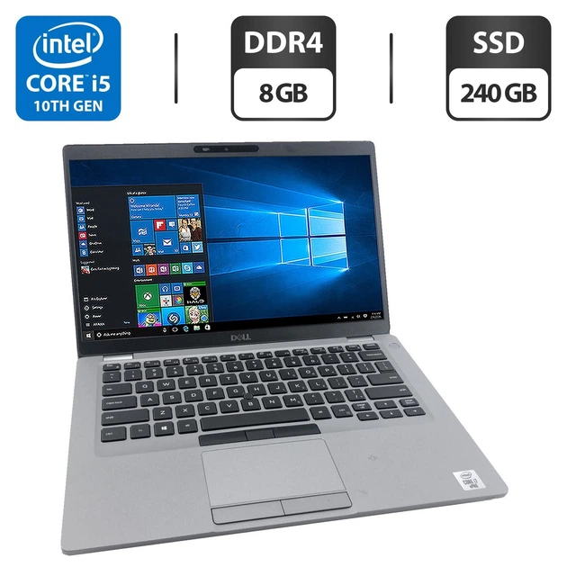 Ультрабук Dell Latitude 5411 / 14" (1920x1080) IPS / Intel Core i5-10400H (4 (8) ядра по 2.6 - 4.6 GHz) / 8 GB DDR4 / 240 GB SSD / Intel UHD Graphics / WebCam б/у - Фото 1 Ультрабук Dell Latitude 5411 / 14" (1920x1080) IPS / Intel Core i5-10400H (4 (8) ядра по 2.6 - 4.6 GHz) / 8 GB DDR4 / 240 GB SSD / Intel UHD Graphics / WebCam б/у - изображение 1