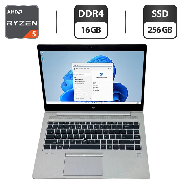 Ультрабук HP Elitebook 745 G5 / 14" (1920x1080) IPS / AMD Ryzen 5 Pro 2500U (4 (8) ядра по 2.0 - 3.6 GHz) / 16 GB DDR4 / 256 GB SSD / AMD Radeon RX Vega 8 Graphics / WebCam / Windows 11 Pro б/у - Фото 1 Ультрабук HP Elitebook 745 G5 / 14" (1920x1080) IPS / AMD Ryzen 5 Pro 2500U (4 (8) ядра по 2.0 - 3.6 GHz) / 16 GB DDR4 / 256 GB SSD / AMD Radeon RX Vega 8 Graphics / WebCam / Windows 11 Pro б/у - изображение 1