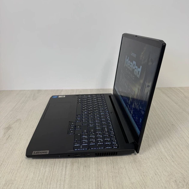 Игровой ноутбук Б-класс Lenovo IdeaPad Gaming 3 15IHU6 / 15.6" (1920x1080) IPS / Intel Core i5-11300H (4 (8) ядра по 2.6 - 4.4 GHz) / 16 GB DDR4 / 512 GB SSD NVMe / nVidia GeForce RTX 3050 Ti, 4 GB GDDR6, 128-bit / WebCam б/у - Фото 5 Игровой ноутбук Б-класс Lenovo IdeaPad Gaming 3 15IHU6 / 15.6" (1920x1080) IPS / Intel Core i5-11300H (4 (8) ядра по 2.6 - 4.4 GHz) / 16 GB DDR4 / 512 GB SSD NVMe / nVidia GeForce RTX 3050 Ti, 4 GB GDDR6, 128-bit / WebCam б/у - изображение 5