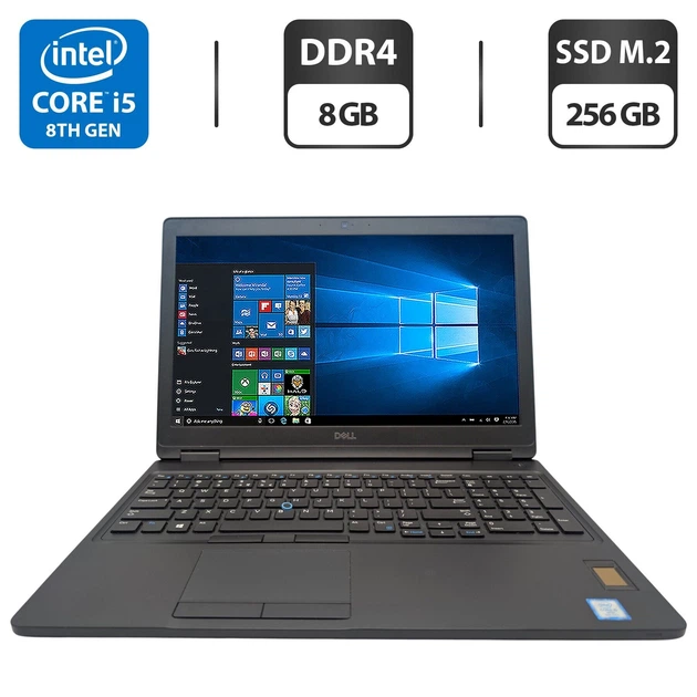 Ультрабук Dell Latitude 5590 / 15.6" (1920x1080) IPS / Intel Core i5-8350U (4 (8) ядра по 1.7 - 3.6 GHz) / 8 GB DDR4 / 256 GB SSD M.2 / Intel UHD Graphics 620 / WebCam / Fingerprint б/у - Фото 1 Ультрабук Dell Latitude 5590 / 15.6" (1920x1080) IPS / Intel Core i5-8350U (4 (8) ядра по 1.7 - 3.6 GHz) / 8 GB DDR4 / 256 GB SSD M.2 / Intel UHD Graphics 620 / WebCam / Fingerprint б/у - изображение 1