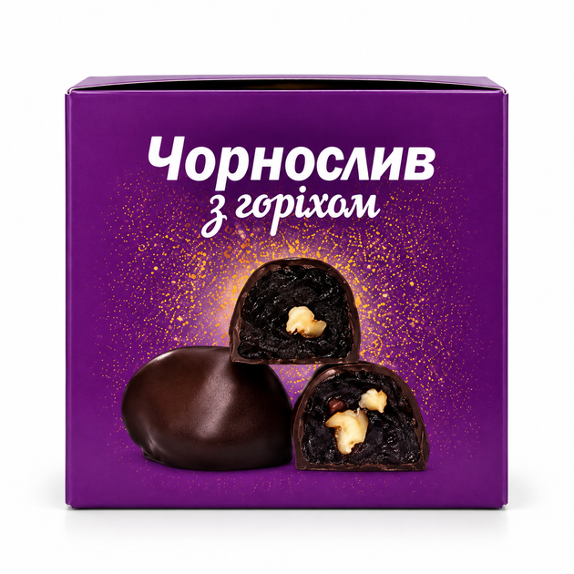 Цукерки «Чорнослив з горіхом» Пригощайся - 270 г - изображение 3