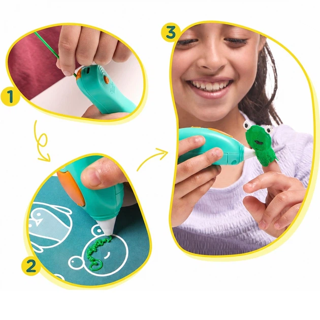3D-ручка 3Doodler Start Plus для дитячої творчості - Мегакреатив (147 стрижнів, 9 шаблонів) - Фото 3 3D-ручка 3Doodler Start Plus для дитячої творчості - Мегакреатив (147 стрижнів, 9 шаблонів) - изображение 3