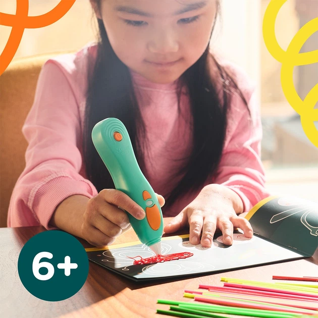 3D-ручка 3Doodler Start Plus для дитячої творчості - Мегакреатив (147 стрижнів, 9 шаблонів) - Фото 4 3D-ручка 3Doodler Start Plus для дитячої творчості - Мегакреатив (147 стрижнів, 9 шаблонів) - изображение 4