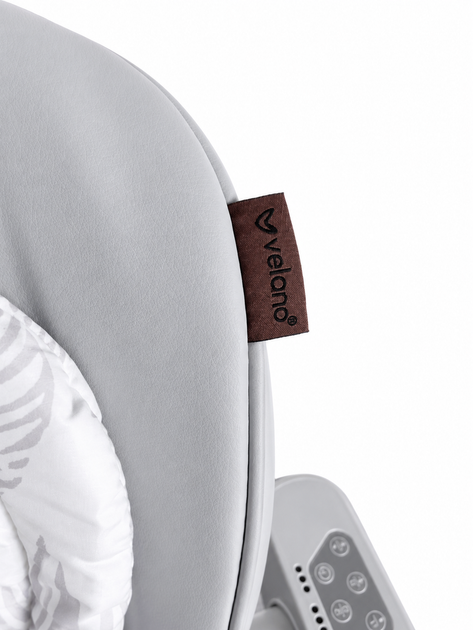 Стілець дитячий для годування 2 в 1 з функцією гойдалки VELANO Movio, light grey - зображення 7