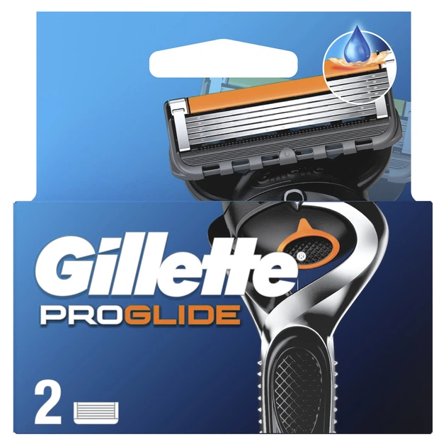 Змінні картриджі для гоління (леза) чоловічі Gillette Fusion ProGlide, 2 шт - изображение 2