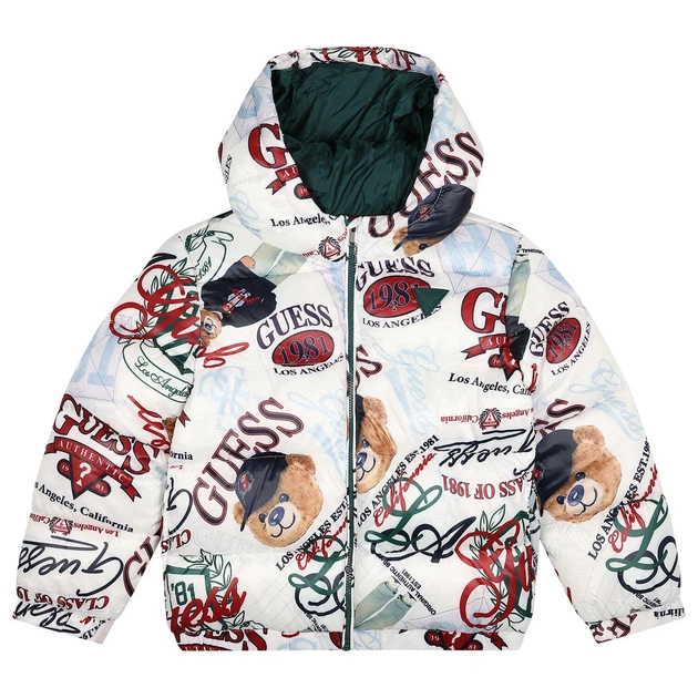 Куртка GUESS, арт. N6YL03W2661 PMNO, all-over logo and teddy bear, 5 років, 108 см - Фото 3 Куртка GUESS, арт. N6YL03W2661 PMNO, all-over logo and teddy bear, 5 років, 108 см - изображение 3