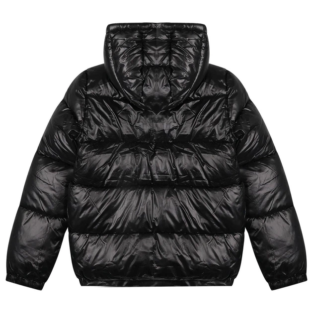 Куртка GUESS, арт. L6YL01W2655 JBLK, black logo puffer jacket, розмір 12, 140-146 см - Фото 3 Куртка GUESS, арт. L6YL01W2655 JBLK, black logo puffer jacket, розмір 12, 140-146 см - зображення 3