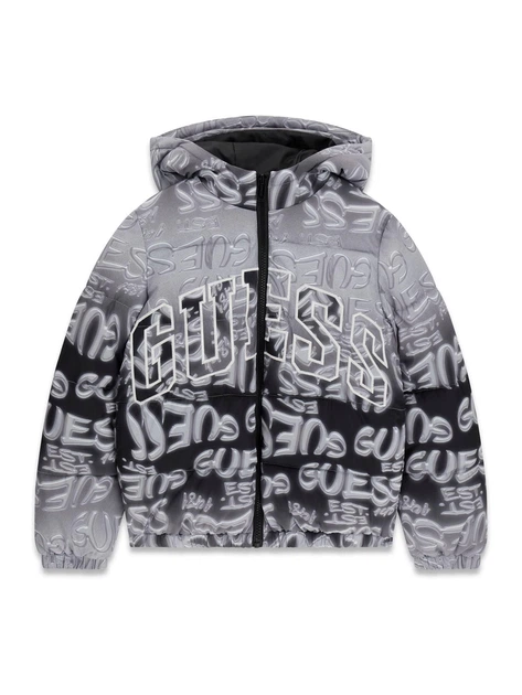 Куртка GUESS, арт. L6YL09W2670 PMNC, all-over logo graffiti print, розмір 18, 160-166 см - Фото 1 Куртка GUESS, арт. L6YL09W2670 PMNC, all-over logo graffiti print, розмір 18, 160-166 см - изображение 1