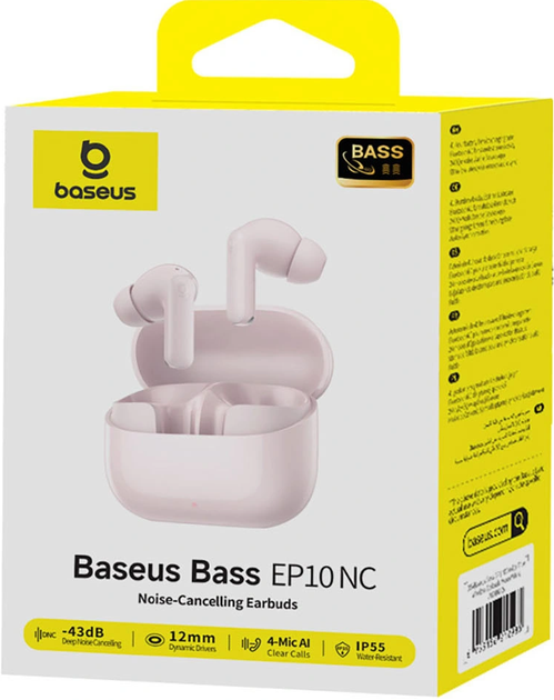 Słuchawki Baseus Bass EP10 TWS Pink (6942521201433) - obraz 4