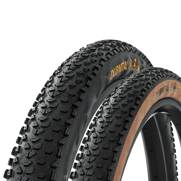 Покришка безкамерна Continental Dubnital Trail Rapid 29x2.40 чорна коричнева складна skin - зображення 2