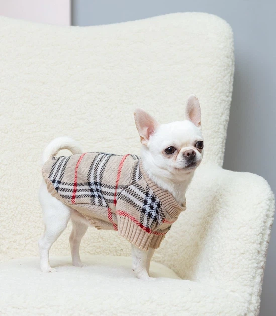 Светр Dogsbomba в'язаний Burberry беж Y-365 розмір 5 (2000000080314) - изображение 2