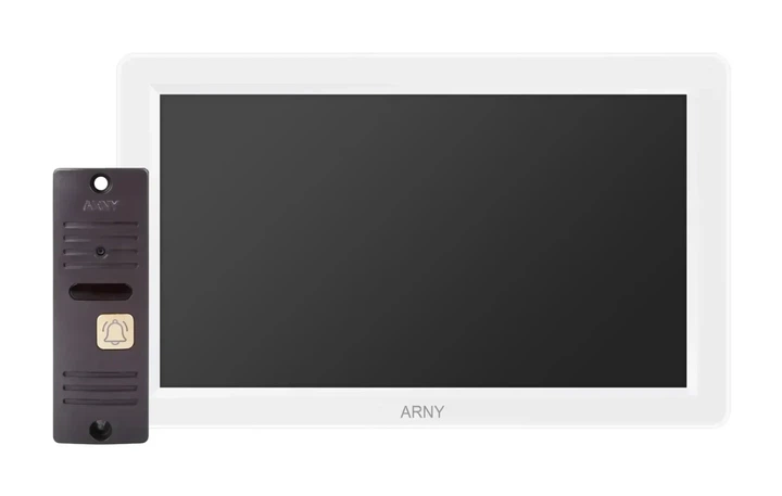 Комплект видеодомофона мультиформатный ARNY AVD-7012FHD (AVD-712FHD 2Мп 7'' IPS + AVP-05 2Мп 74°) White + Brown - Фото 1 Комплект видеодомофона мультиформатный ARNY AVD-7012FHD (AVD-712FHD 2Мп 7'' IPS + AVP-05 2Мп 74°) White + Brown - изображение 1