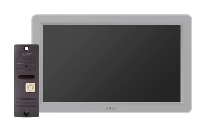 Комплект видеодомофона мультиформатный ARNY AVD-7012FHD (AVD-712FHD 2Мп 7'' IPS + AVP-05 2Мп 74°) Gray + Brown - Фото 1 Комплект видеодомофона мультиформатный ARNY AVD-7012FHD (AVD-712FHD 2Мп 7'' IPS + AVP-05 2Мп 74°) Gray + Brown - изображение 1