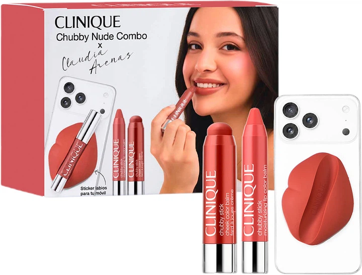 Zestaw Clinique Chubby Stick Nude Claudia Arenas Uchwyt na balsam 1 szt + Balsam do policzków 6 g + Balsam do ust 3 g (192333360903) - Zdjęcie 1 Zestaw Clinique Chubby Stick Nude Claudia Arenas Uchwyt na balsam 1 szt + Balsam do policzków 6 g + Balsam do ust 3 g (192333360903) - obraz 1