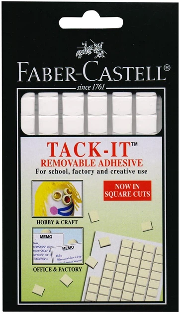 Wielorazowa masa klejąca Faber-Castell Tack-It Biała 50 g (9556089013314) - Zdjęcie 1 Wielorazowa masa klejąca Faber-Castell Tack-It Biała 50 g (9556089013314) - obraz 1