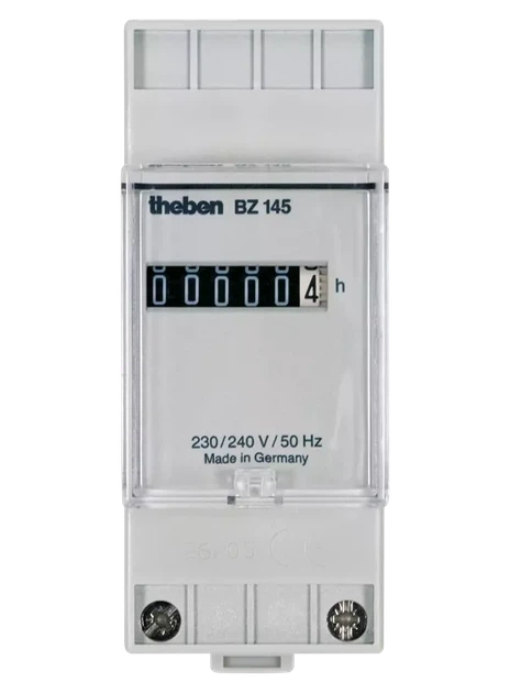 Счетчик моточасов BZ 145 на DIN-рейку диапазон отсчета 99999,99 г с индикатором 34х45 мм (th 1450000) Theben - Фото 1 Счетчик моточасов BZ 145 на DIN-рейку диапазон отсчета 99999,99 г с индикатором 34х45 мм (th 1450000) Theben - изображение 1