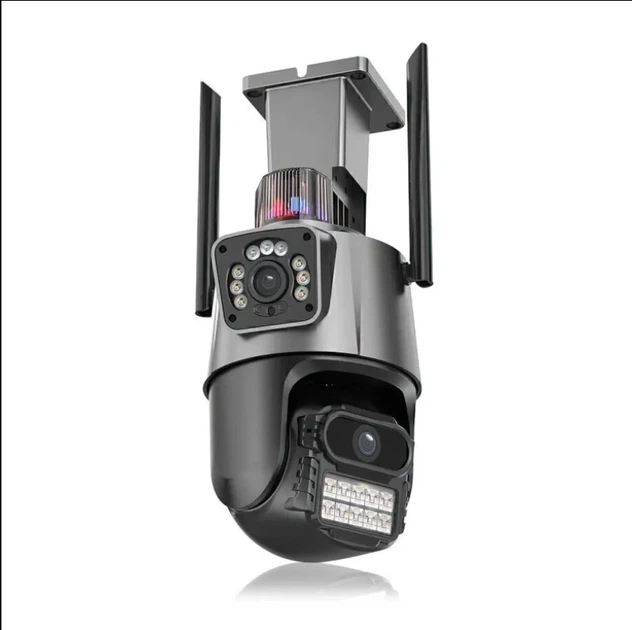 Беспроводная WiFi IP-камера уличная поворотная PTZ P11 ICSEE 3MP+3MP, двойной объектив, ночное видение - Фото 11 Беспроводная WiFi IP-камера уличная поворотная PTZ P11 ICSEE 3MP+3MP, двойной объектив, ночное видение - изображение 11