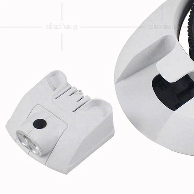Лупа окуляри бінокулярні Magnifier 81001-H з LED підсвіткою / збільшення 1X 1.5X 2X 2.5X 3.5X - зображення 5