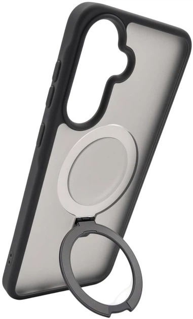 Чохол для смартфона Samsung Galaxy A57 Evelatus Shield Case With MagSafe & Stand Matte Ring Smoke Grey (EVESAMA57SCMSMRSG) - зображення 2