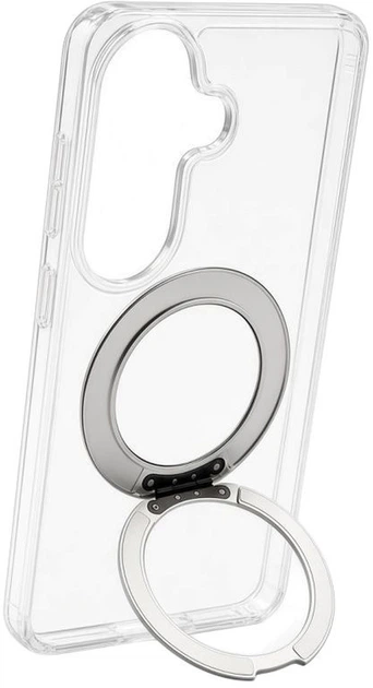 Etui na smartfon Samsung Galaxy S26 Evelatus Hybird Case With Magsafe PC+TPU 360 Metal Stand Transparent (EVESAMS26HCM360MST) - obraz 2