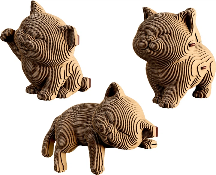 3D пазл-конструктор Cartonic Тріо кошенят 254 елементи (4820191134614) - зображення 2