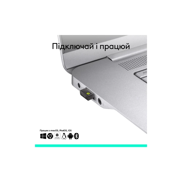 Адаптер Logitech BOLT Receiver USB-C - 2.4GHZ (L956-000157) - Фото 4 Адаптер Logitech BOLT Receiver USB-C - 2.4GHZ (L956-000157) - зображення 4