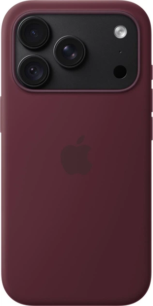Etui na smartfon Apple iPhone 18 Pro Silicone Case with MagSafe Burgundy (MK8U4) - obraz 4