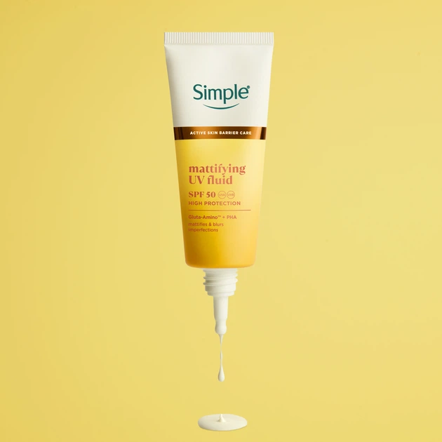УФ-флюид Simple с высокой защитой SPF 50 Матирующий 40 мл (8720181706240) - изображение 8