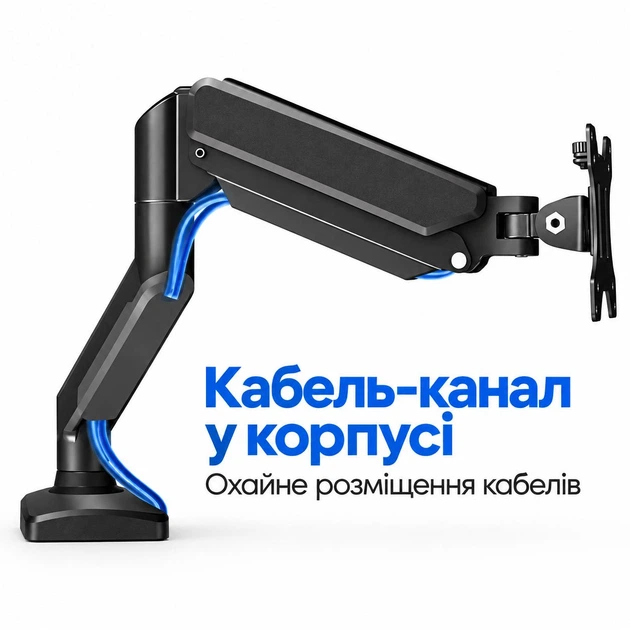 Настільне кріплення для монітора стійка тримач кронштейн 17"-32" VESA 75x75 100x100 Vothoon (CH041) - Фото 7 Настільне кріплення для монітора стійка тримач кронштейн 17"-32" VESA 75x75 100x100 Vothoon (CH041) - зображення 7