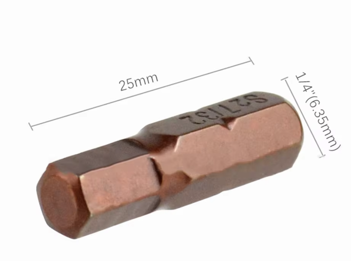 Набір біт шестигранних дюймових HEX 5/64"–5/16" 25 мм (12 шт.) - Фото 2 Набір біт шестигранних дюймових HEX 5/64"–5/16" 25 мм (12 шт.) - зображення 2