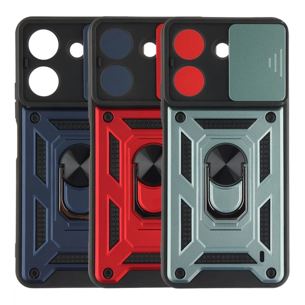 Чехол Armor Guard Shield Xiaomi Redmi 13C 4G / Poco C65 Dark Green - изображение 2