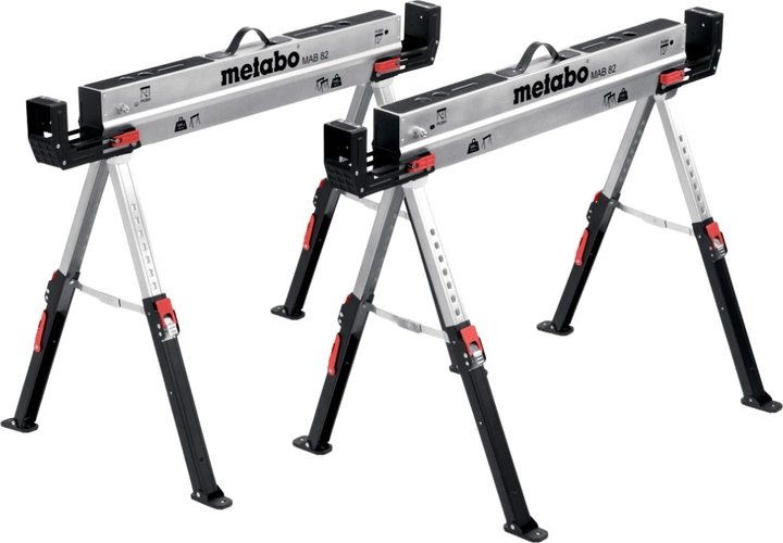 Zestaw koziołków Metabo MAB 82 do piłowania (4061792253575) - Zdjęcie 1 Zestaw koziołków Metabo MAB 82 do piłowania (4061792253575) - obraz 1
