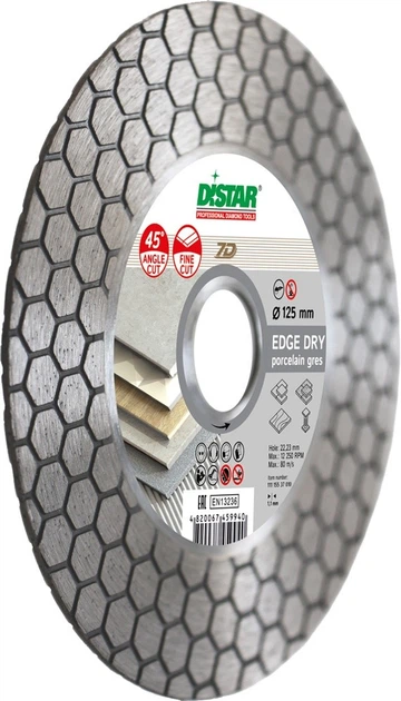 Tarcza diamentowa tnąca Distar Edge Dry 1A1R (4820067459940) - Zdjęcie 3 Tarcza diamentowa tnąca Distar Edge Dry 1A1R (4820067459940) - obraz 3
